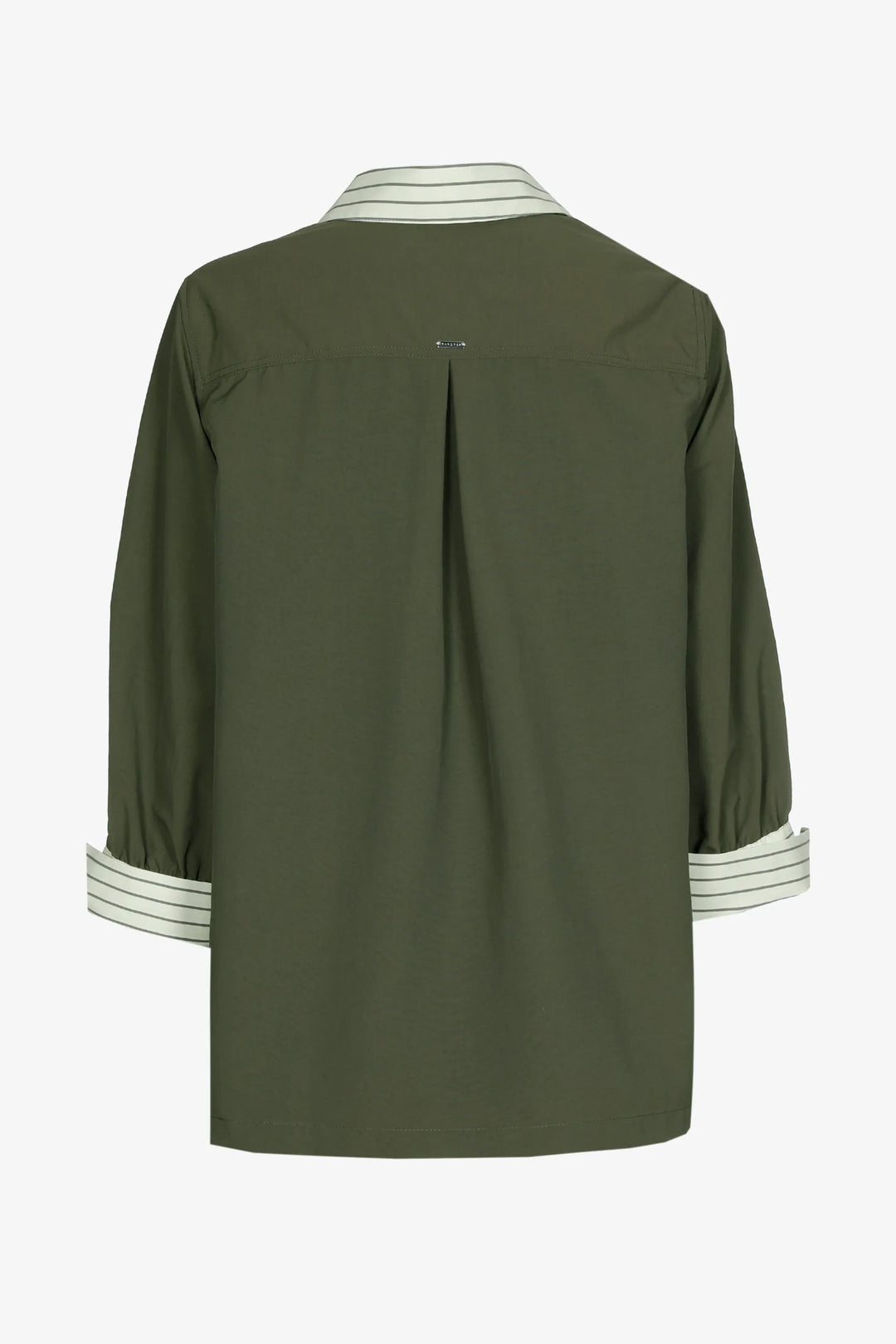 Blouse Met Strepen En Contrasterende Rug