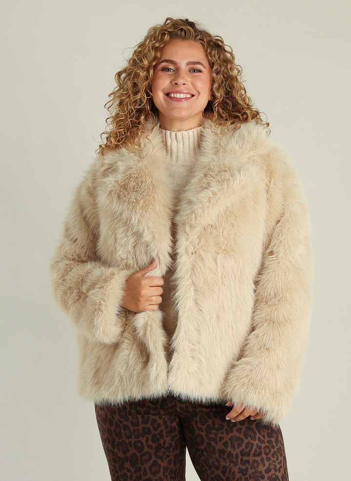 Zachte Faux Fur Jas