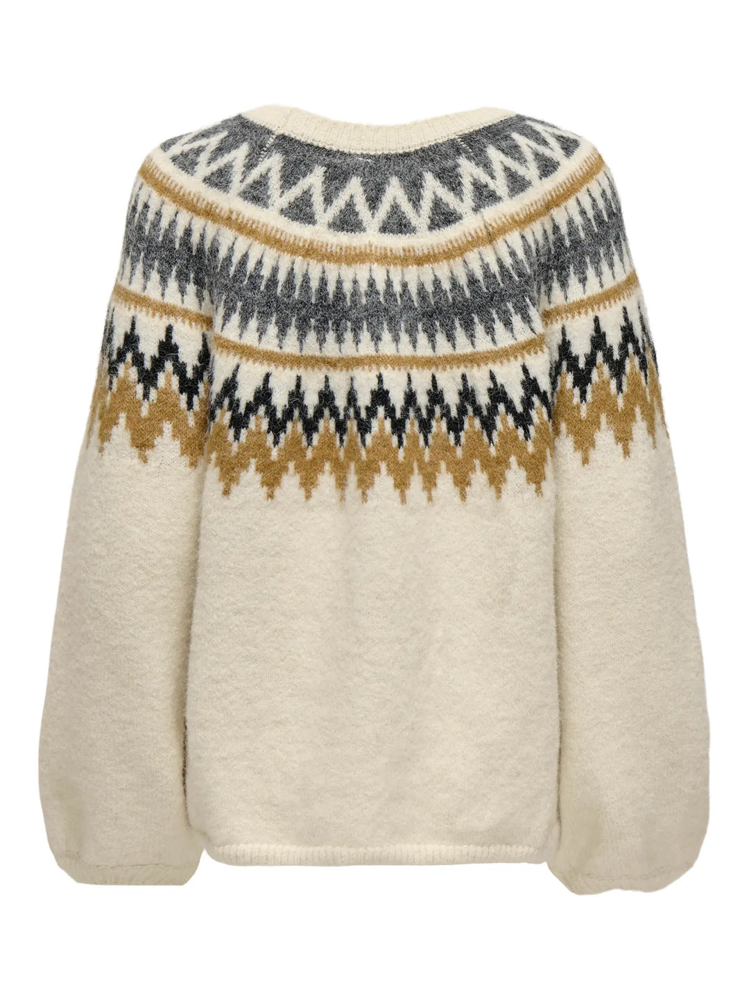 fair isle trui met ronde hals