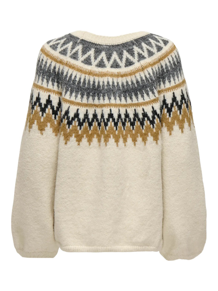 fair isle trui met ronde hals