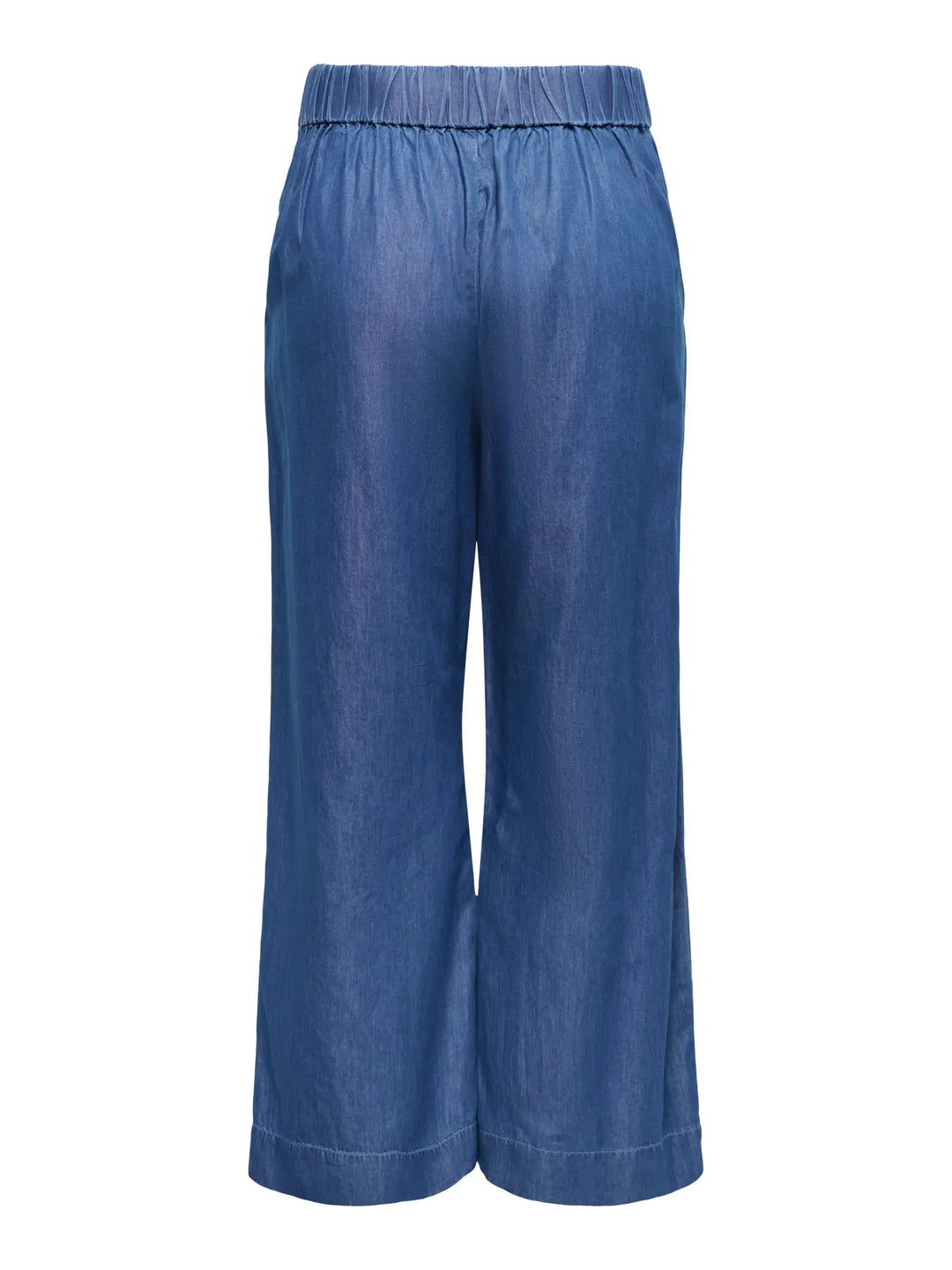 Blauwe Wide Fit Jeans Met Elastische Taille