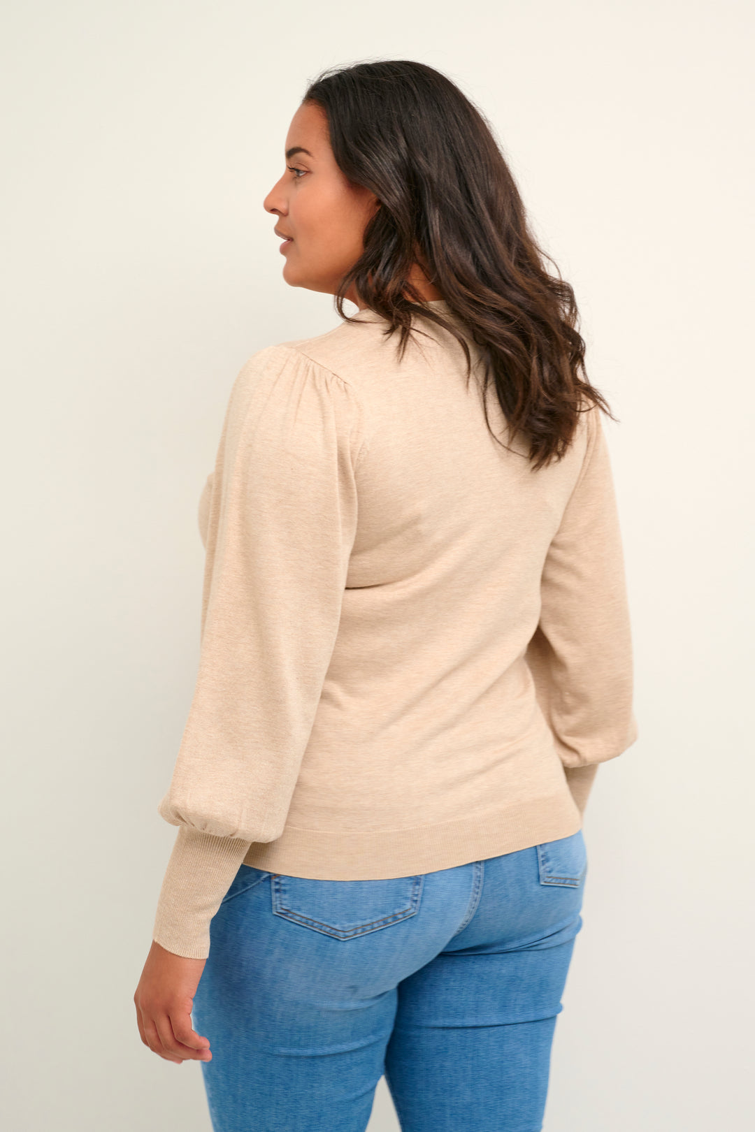 beige cardigan