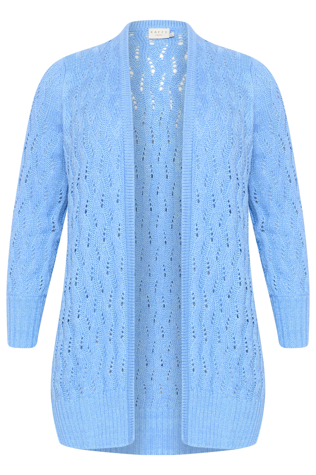 blauwe cardigan