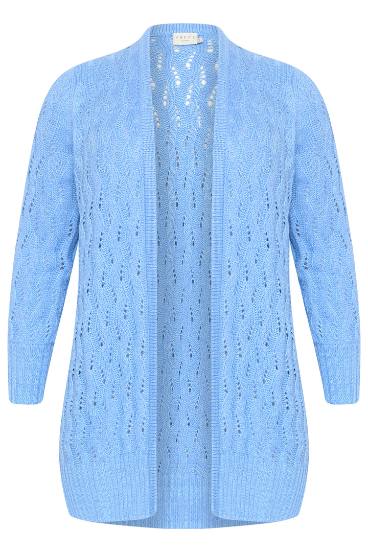 blauwe cardigan