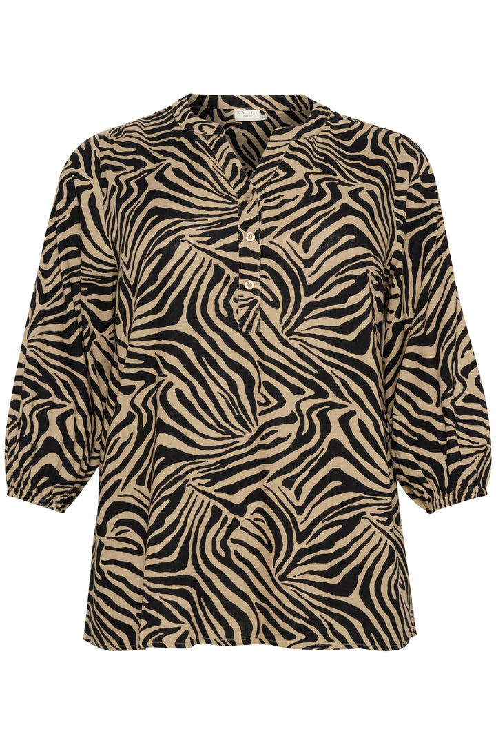 blouse met zebraprint