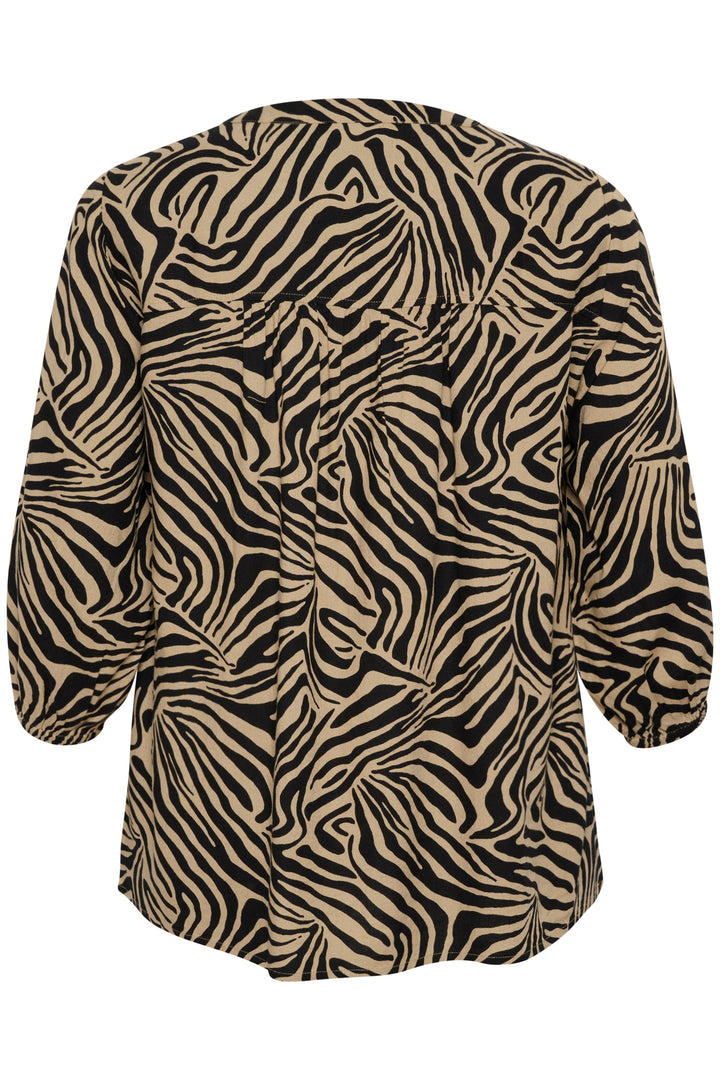 blouse met zebraprint