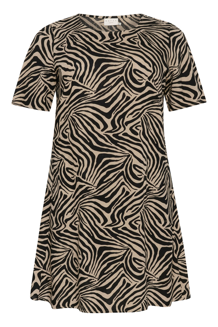 jurk met zebraprint