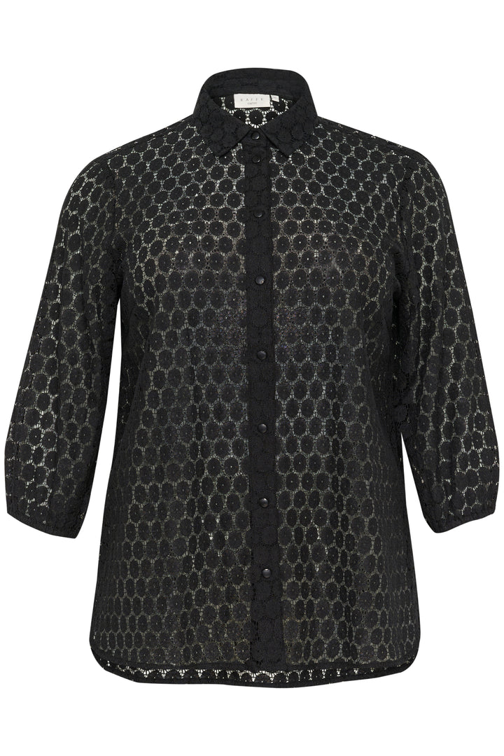 zwarte kanten blouse