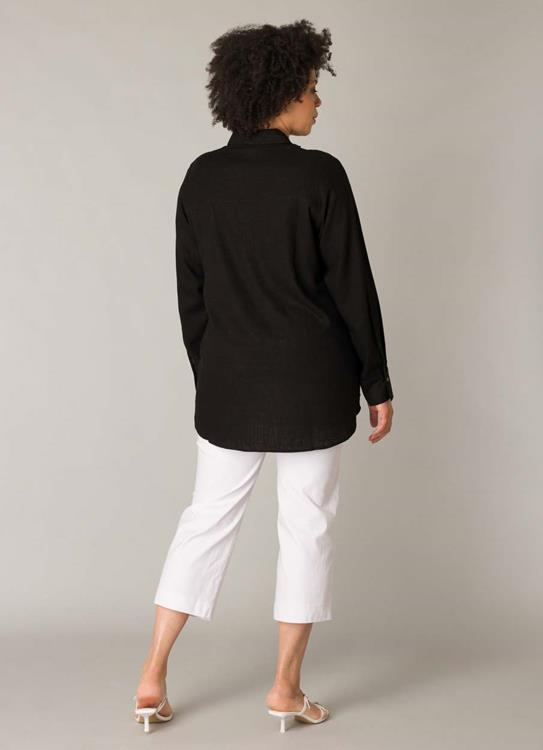 Zwarte Linnen Blouse