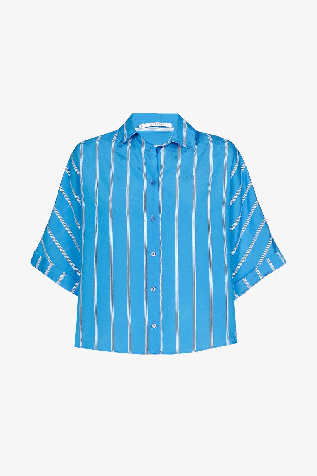 Blauwe Gestreepte Blouse