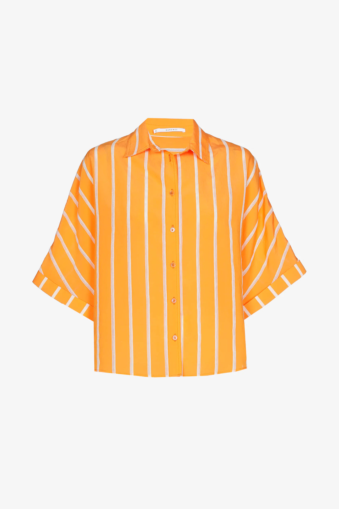 Oranje Gestreepte Blouse