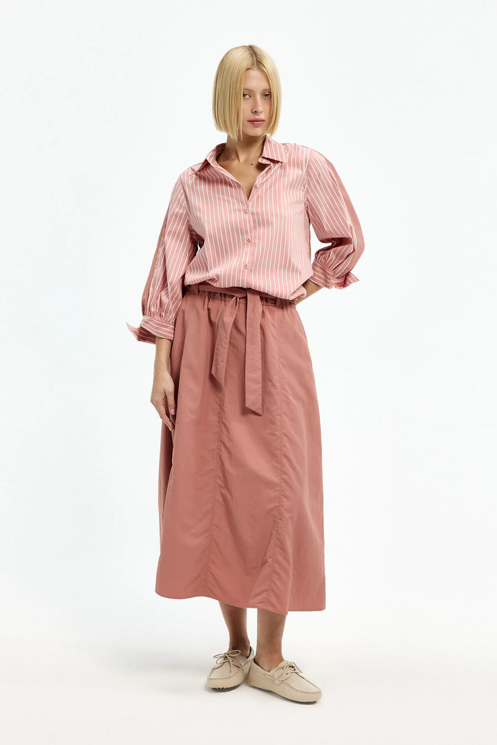 Rok in Summer Taft met strikceintuur