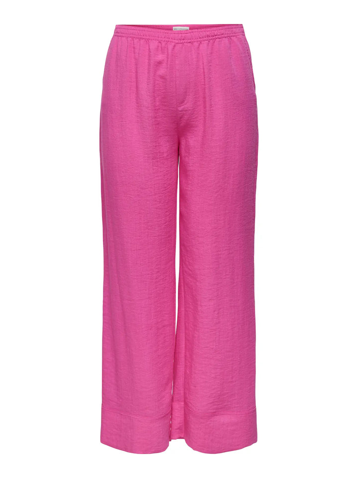 Fuchsia Wide Leg Broek
