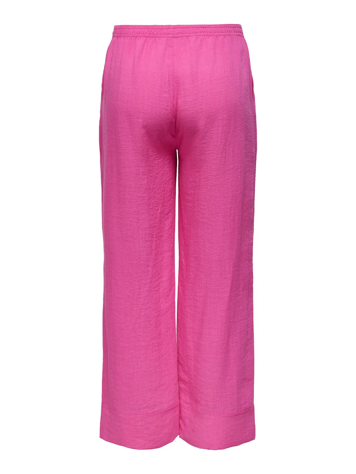 Fuchsia Wide Leg Broek