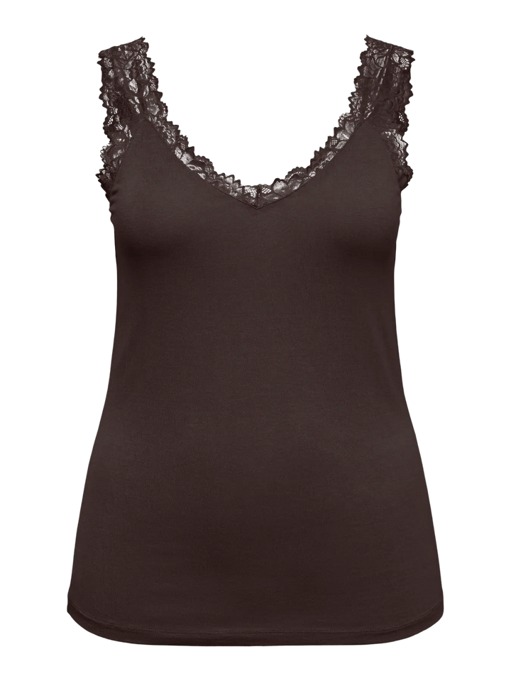 Bruine Kanten Top