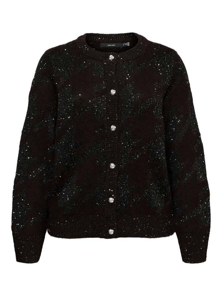 Zwarte Glitter Cardigan