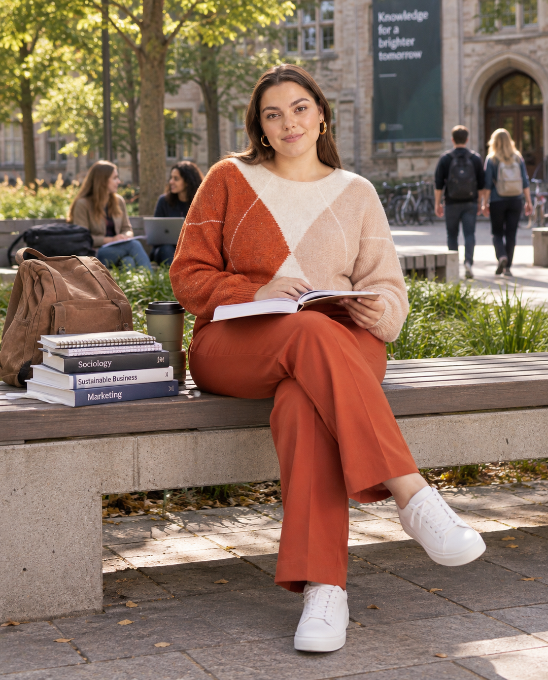 Terracotta Rechte Broek
