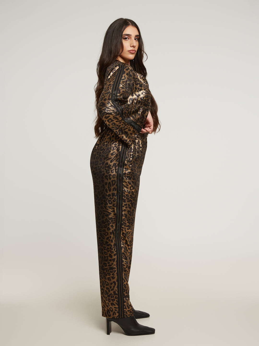 Gouden Statement Broek Met Powerlook