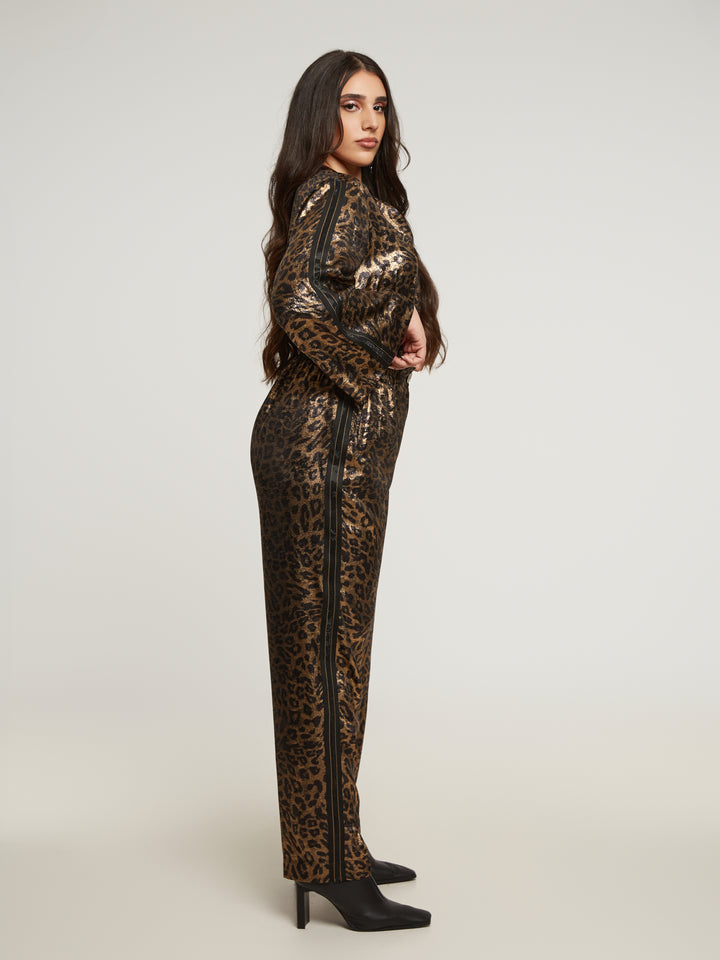 Gouden Statement Broek Met Powerlook