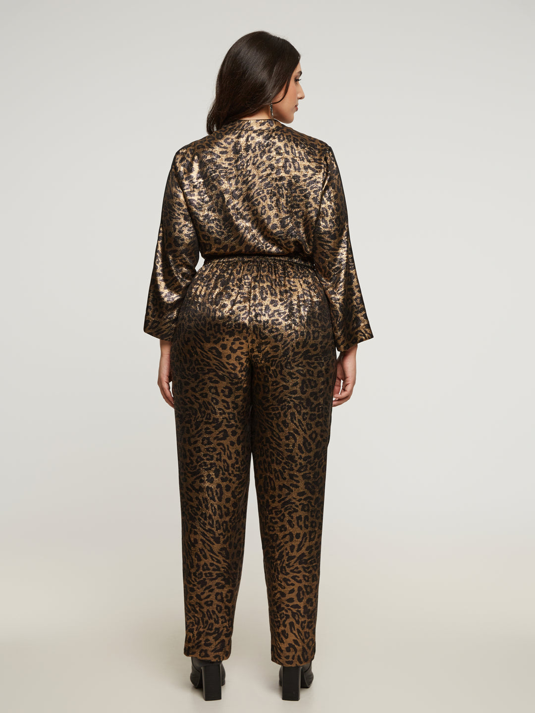 Gouden Statement Broek Met Powerlook