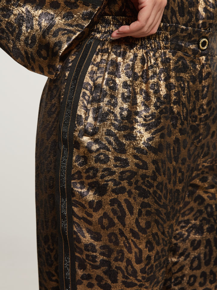 Gouden Statement Broek Met Powerlook