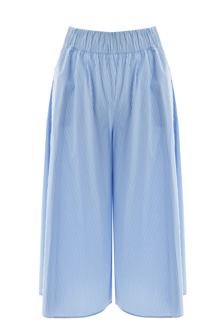 Babyblauwe Gestreepte Broekrok