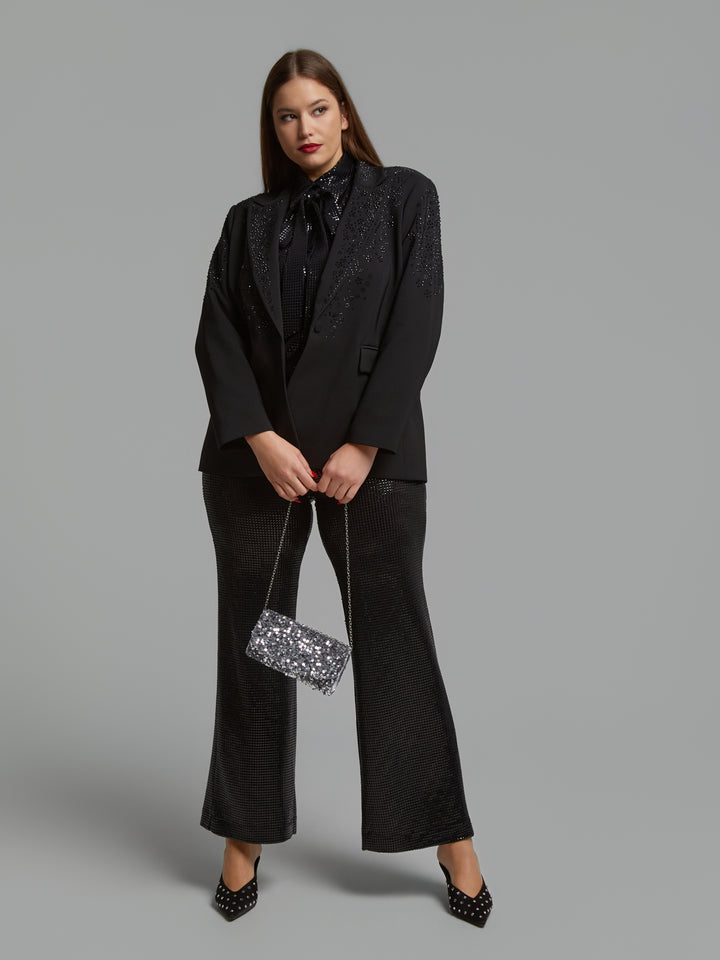 Zwarte Glitter Broek
