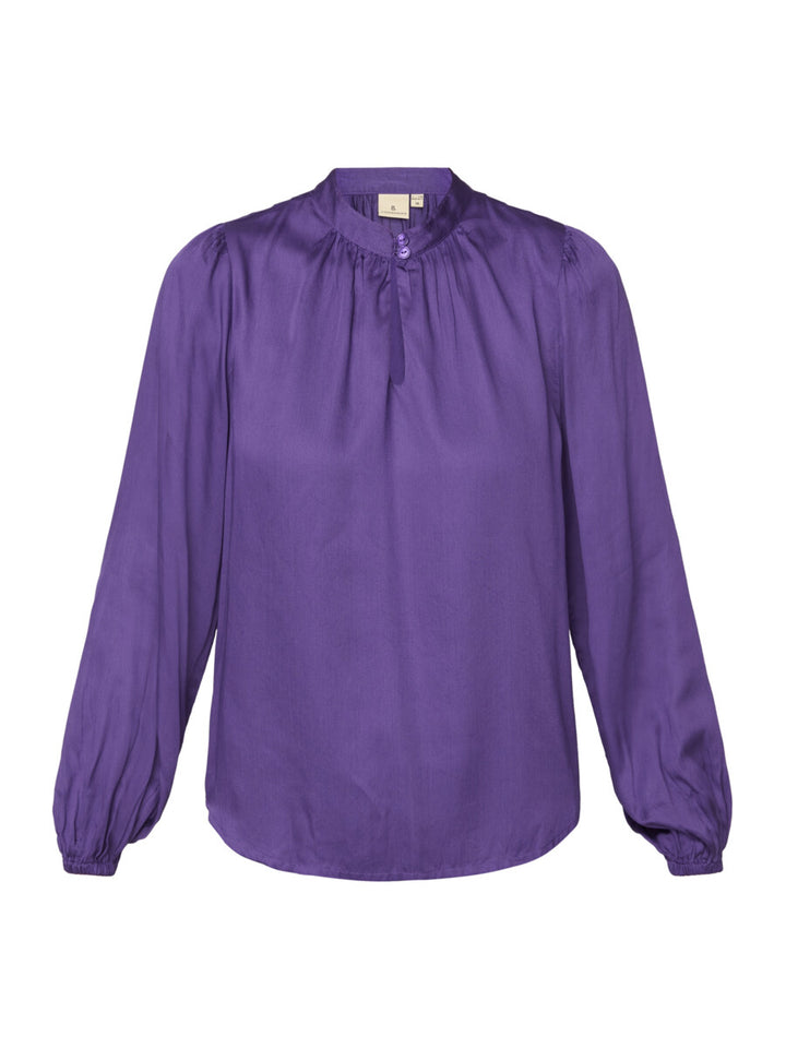 paarse blouse - b. copenhagen - - grote maten - dameskleding - kledingwinkel - herent - leuven