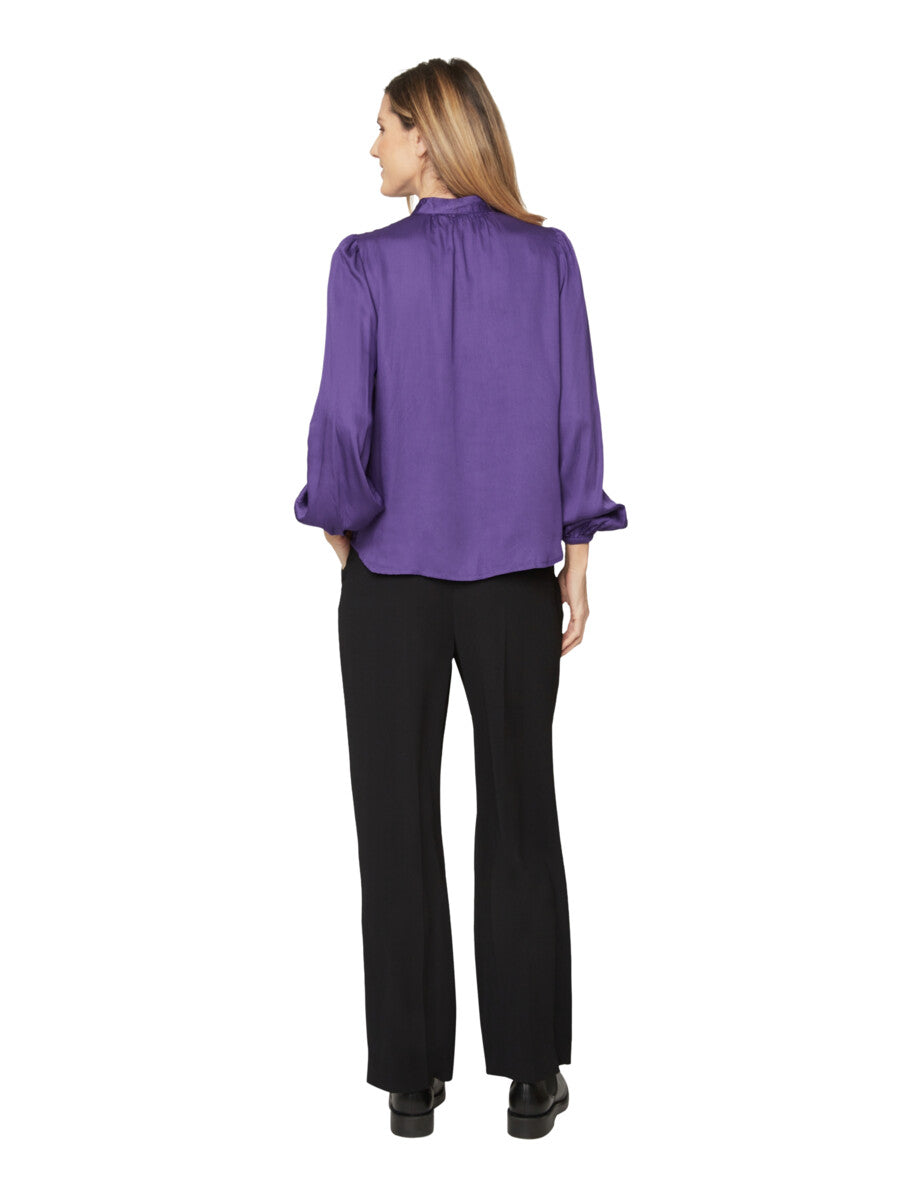 paarse blouse - b. copenhagen - - grote maten - dameskleding - kledingwinkel - herent - leuven