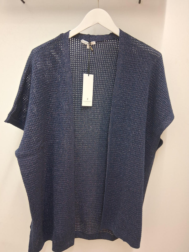 Navy Gilet Met Glitter