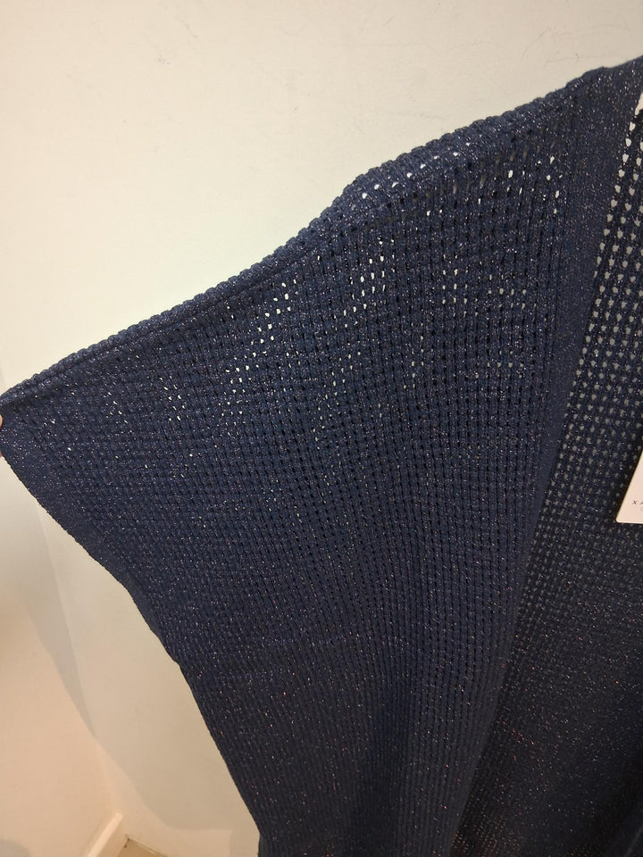 Navy Gilet Met Glitter