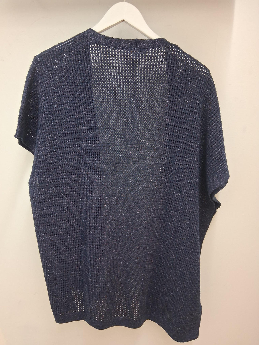 Navy Gilet Met Glitter