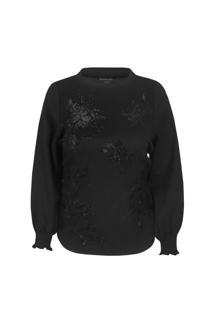Zwarte Sweater Met Pailletten