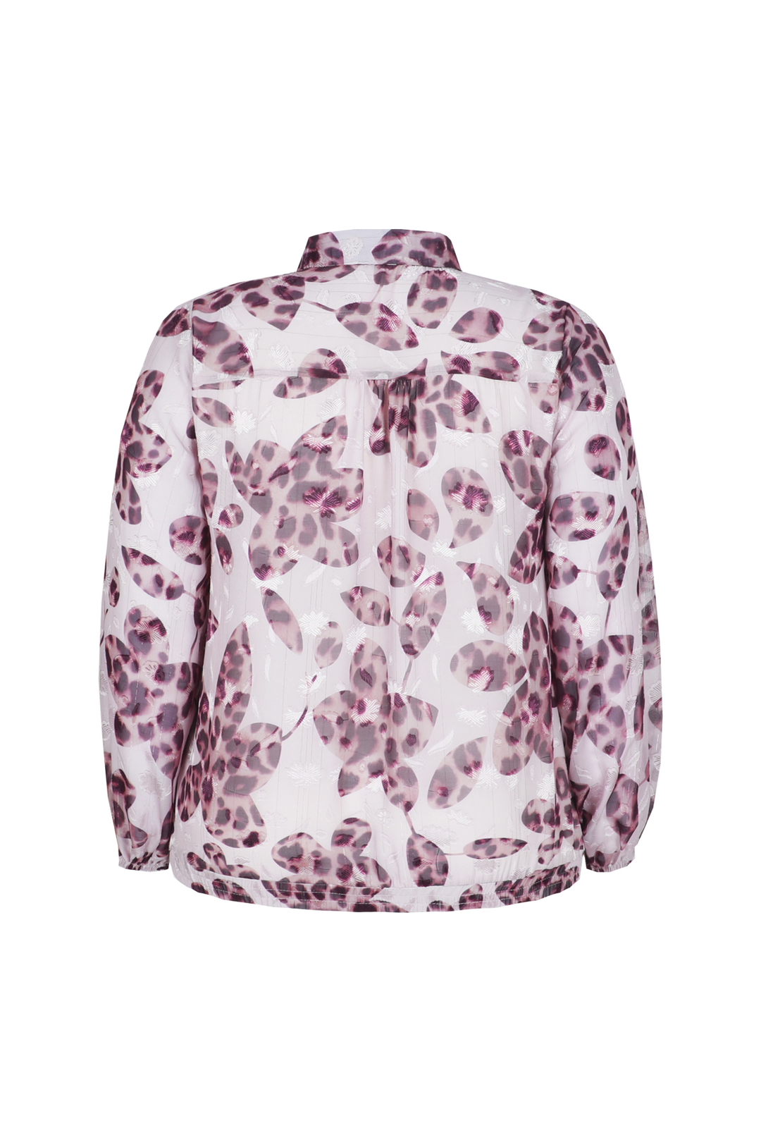 Blouse Met Aubergine Print