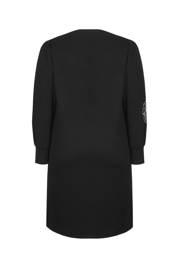 Zwarte Jurk Met Bloemen