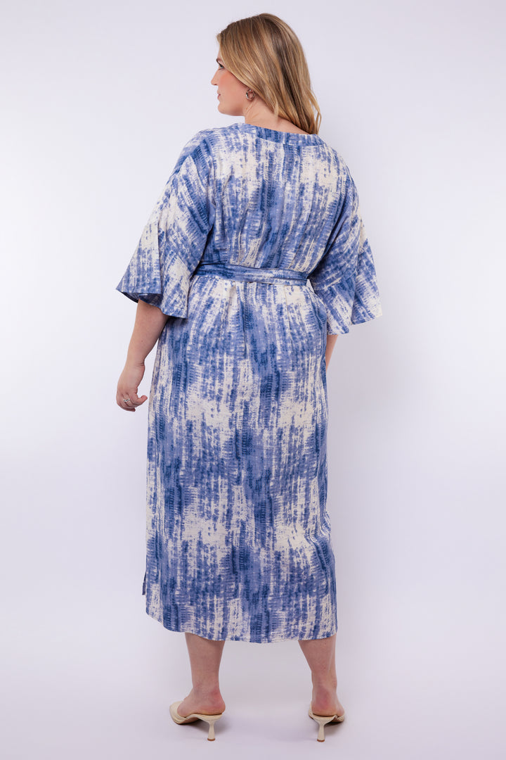 Tie-Dye Jurk Met Ceintuur