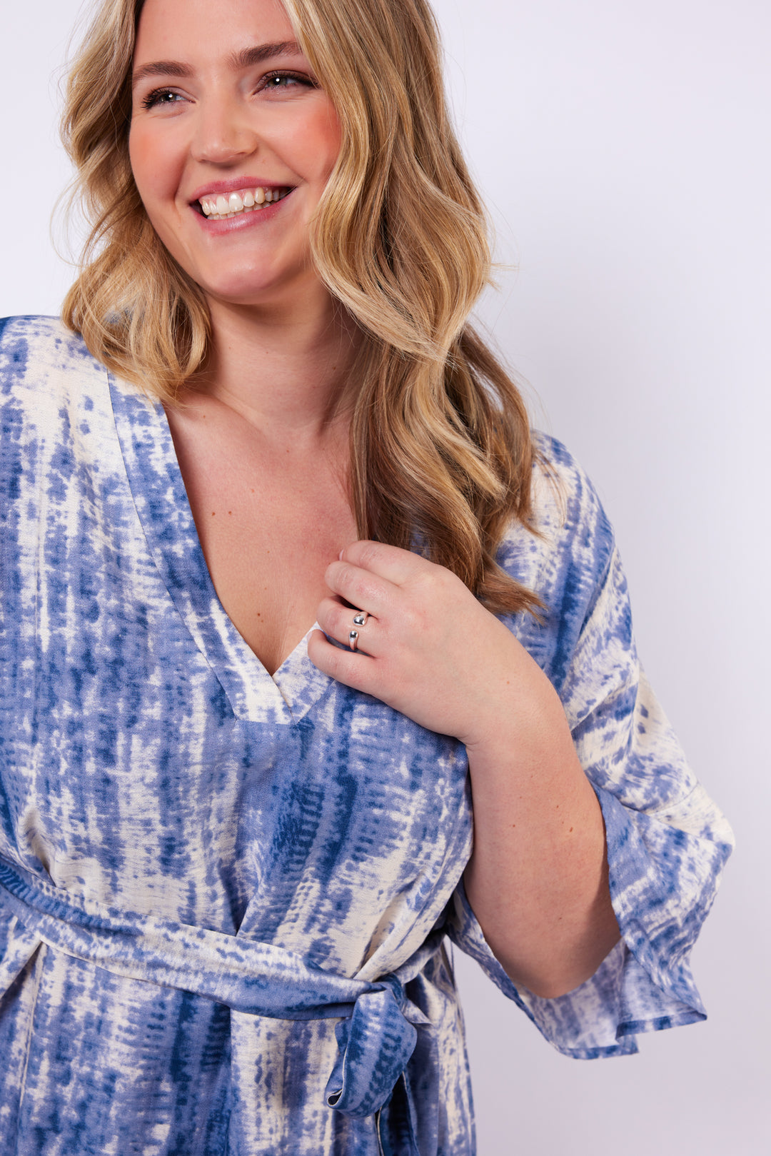 Tie-Dye Jurk Met Ceintuur