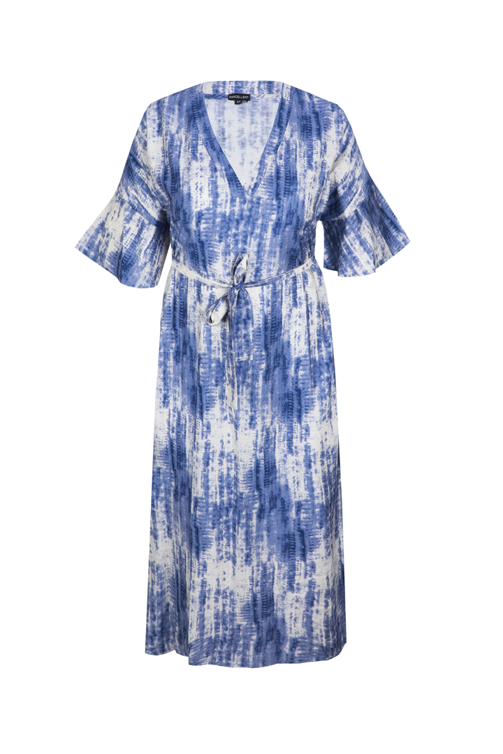 Tie-Dye Jurk Met Ceintuur