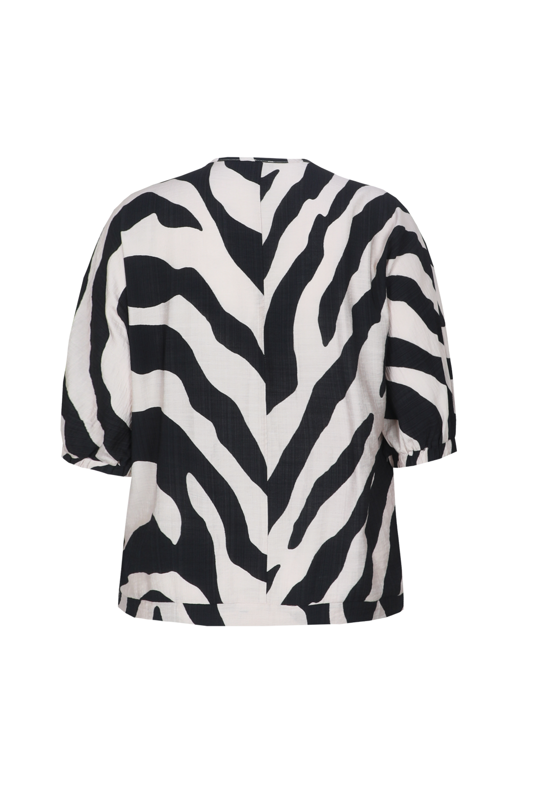 Zebra Print V Hals Shirt