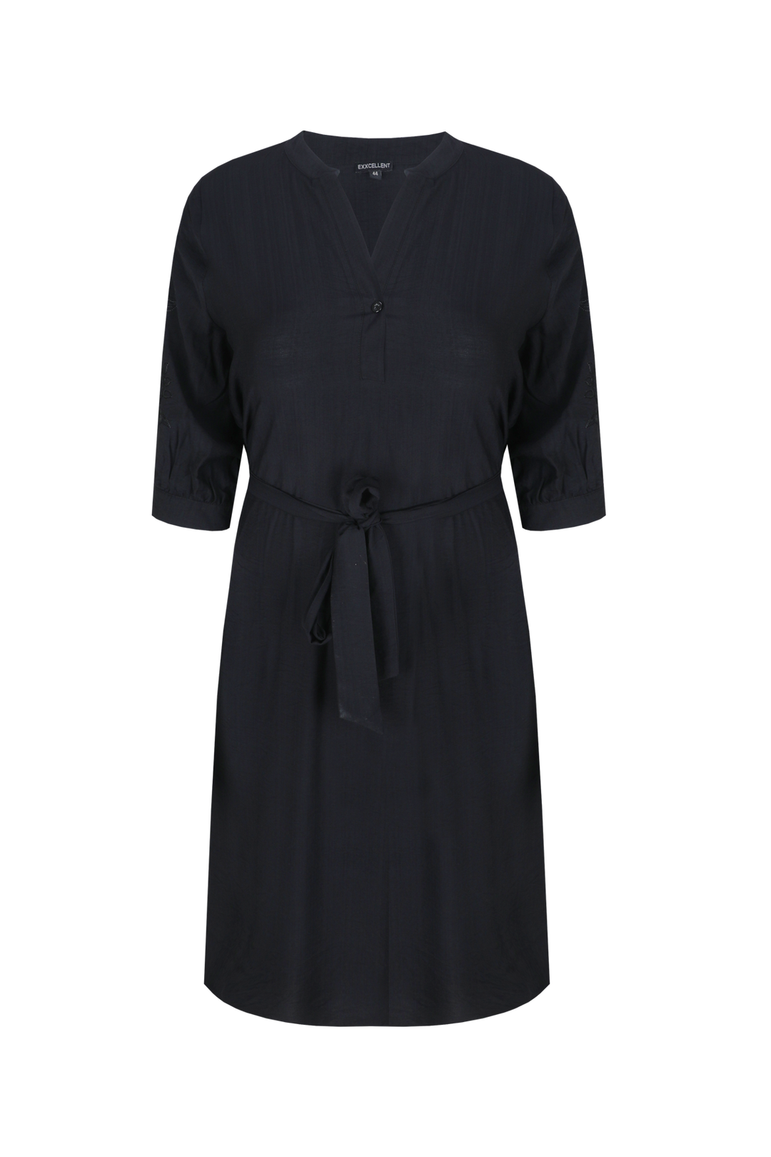 Zwarte Jurk Met Ceintuur