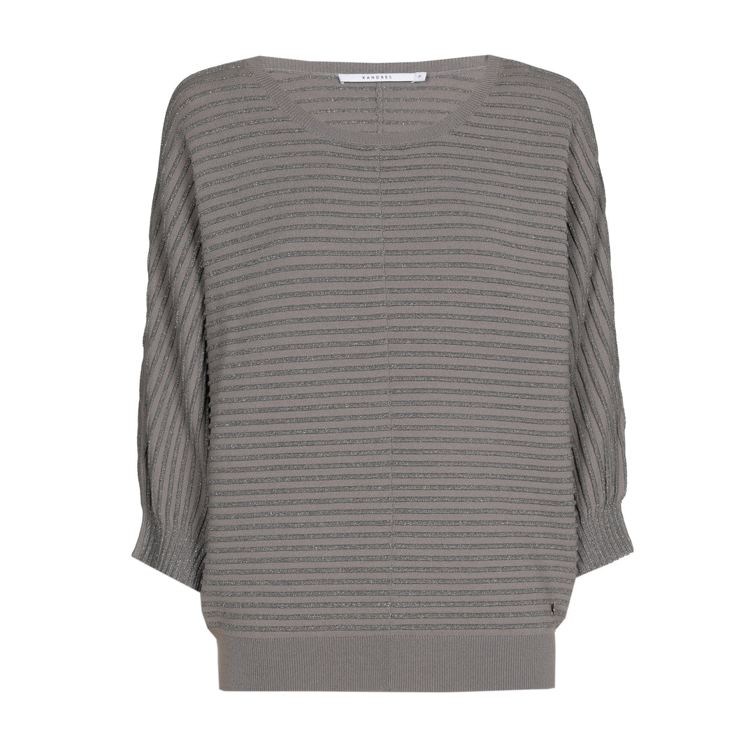 Glanzende Trui Met Strepen