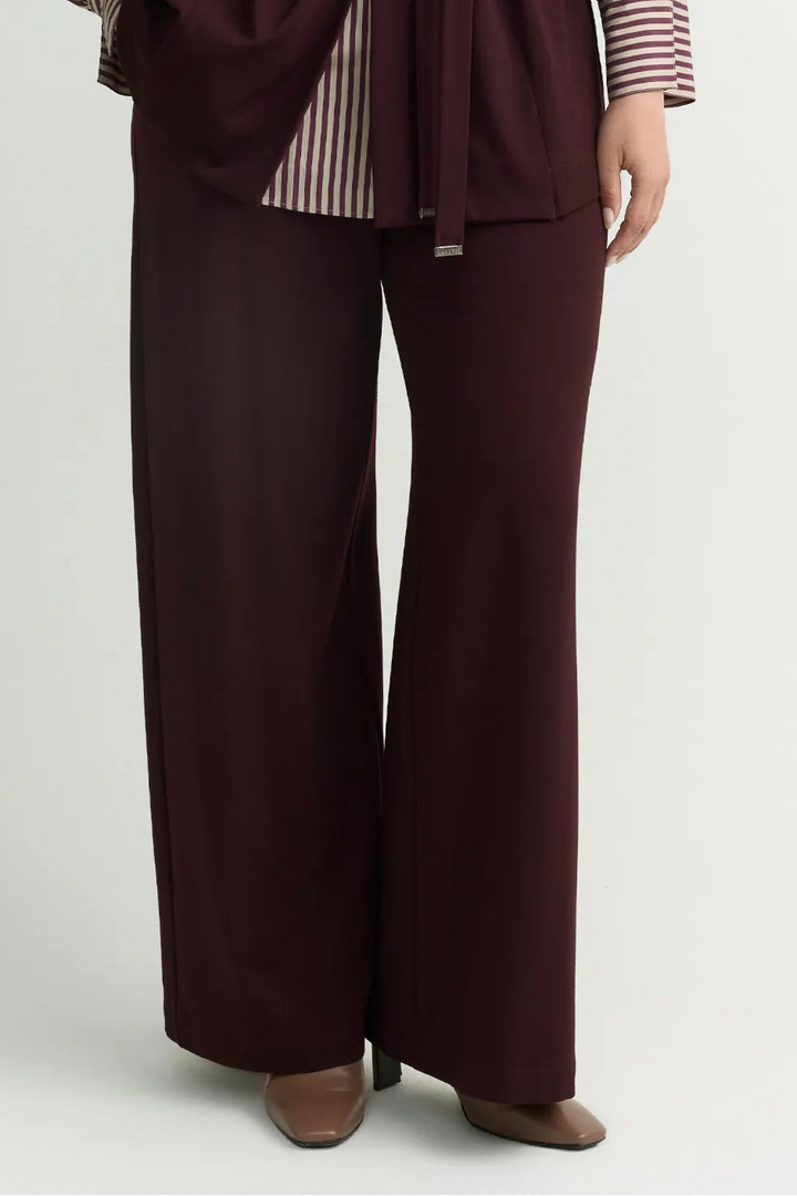 Wijde Broek in mooie raspberry kleur