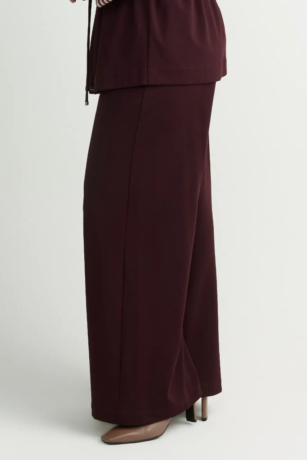 Wijde Broek in mooie raspberry kleur