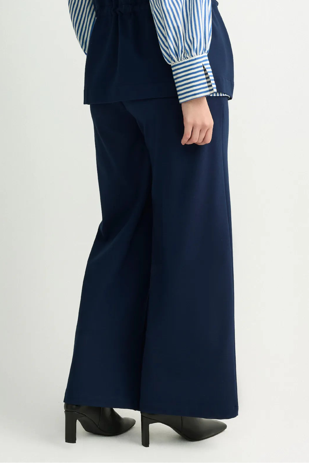Wijde Broek in navy kleur