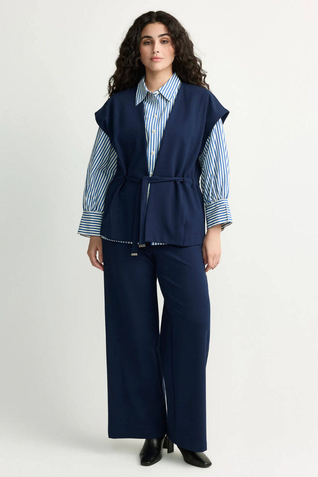 Wijde Broek in navy kleur