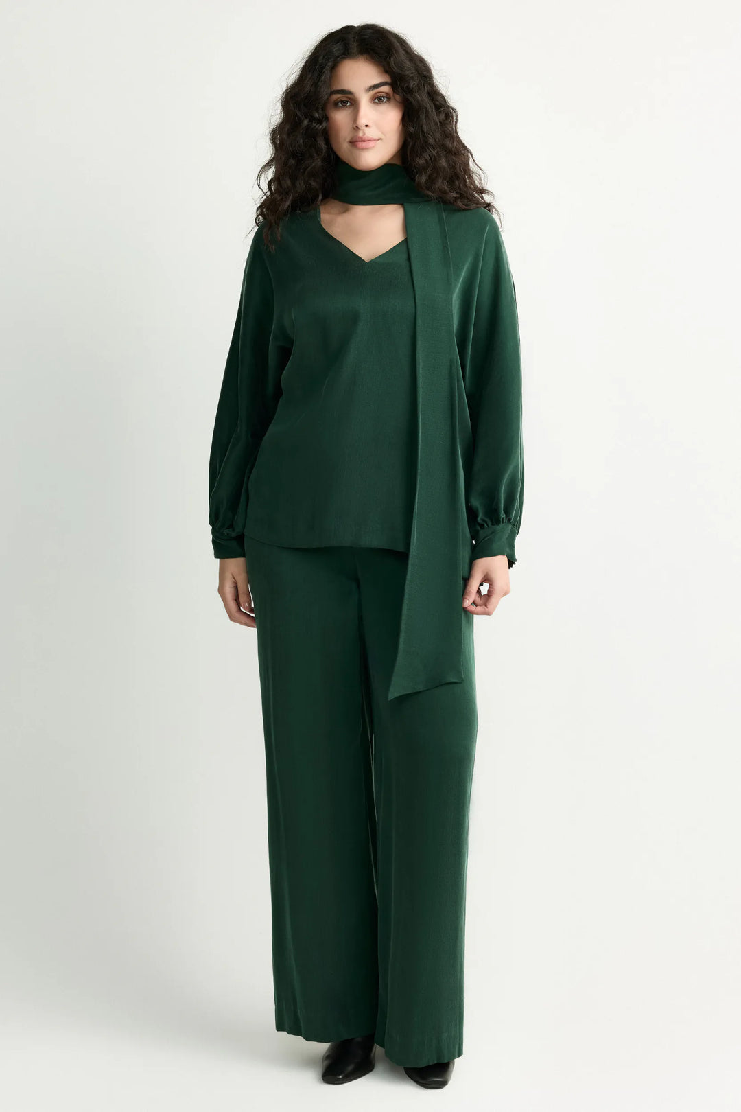 Blouse met Strikhals