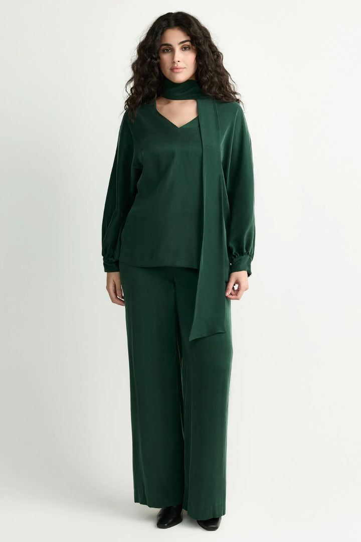 Blouse met Strikhals