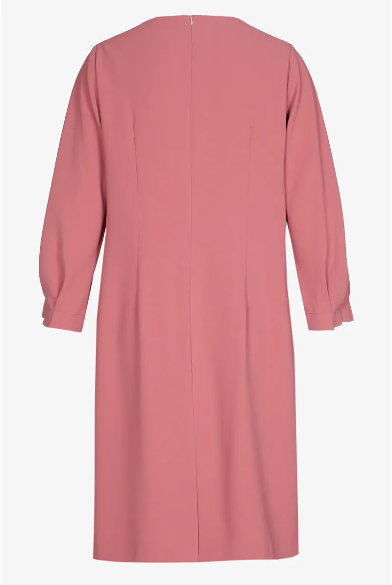 Roze Jurk met Plooidetail