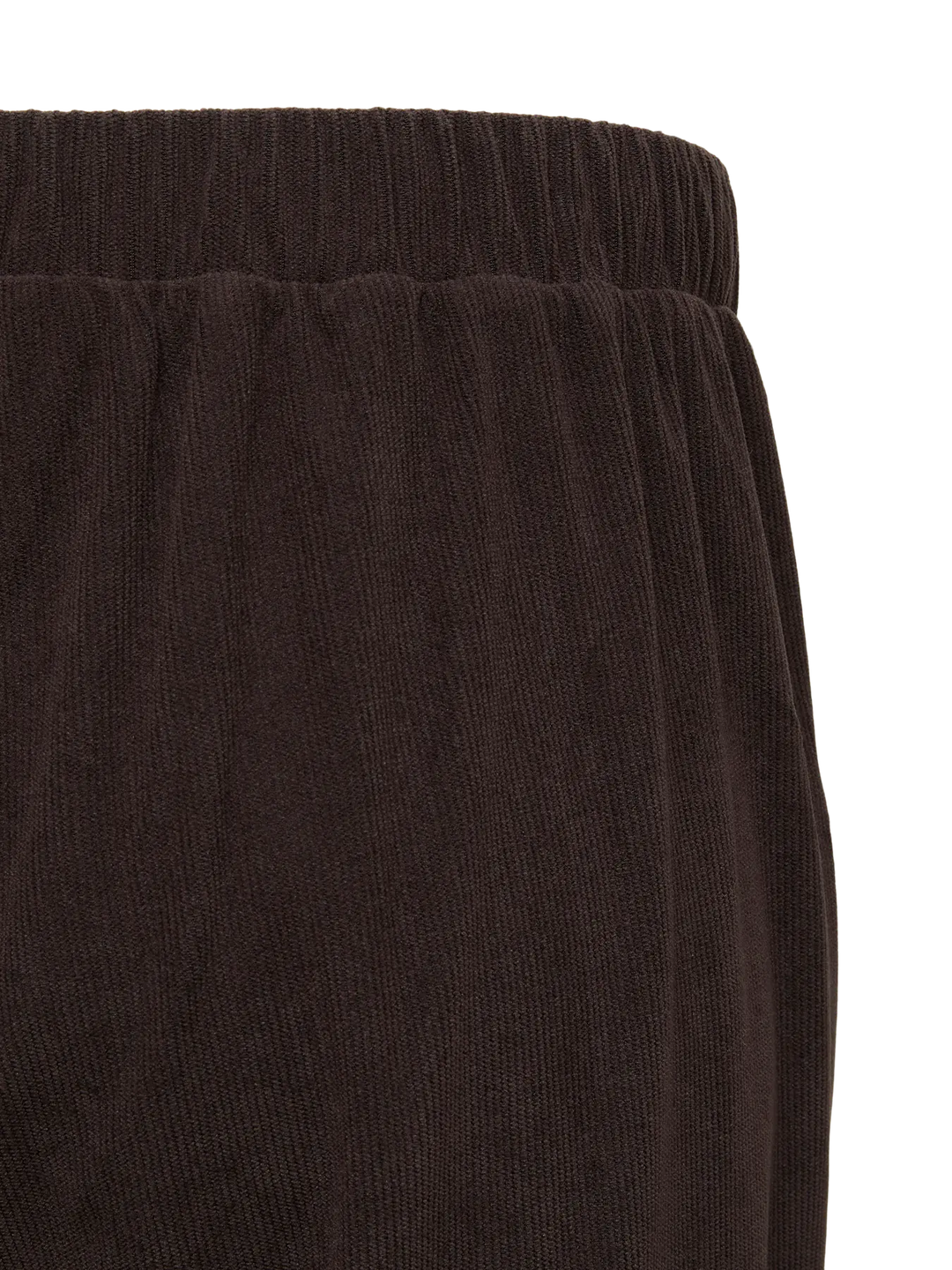 Bruine Rib Flared Broek