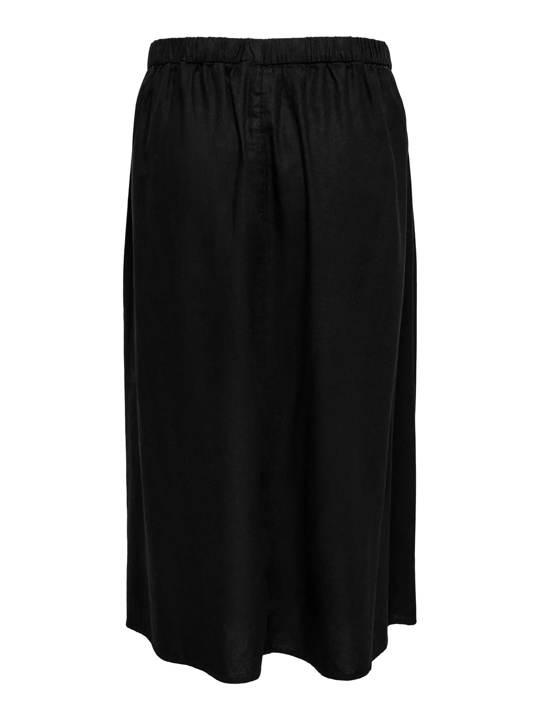 Zwarte soepele midi-rok